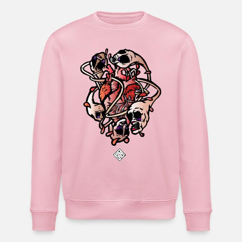 Herz-Loathing - Stanley/Stella Unisex Bio-Sweatshirt ROLLER - Hellrosa
