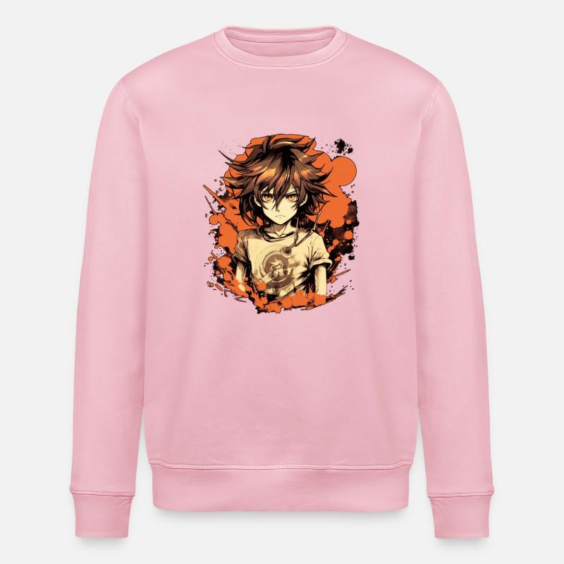 Garçon d’anime - Sweat bio ROLLER Stanley/Stella Unisexe - rose pâle