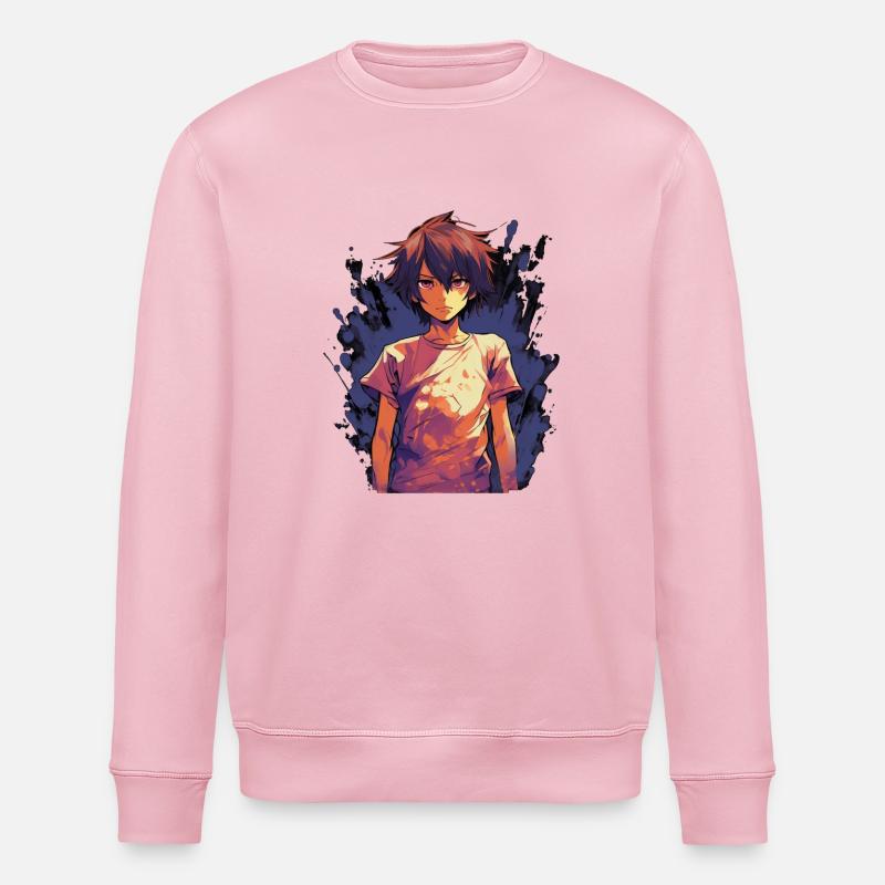 Garçon d’anime - Sweat bio ROLLER Stanley/Stella Unisexe - rose pâle