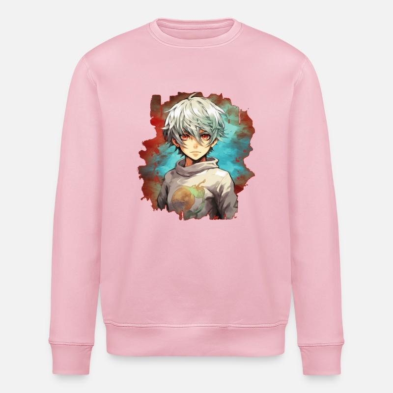 Garçon d’anime - Sweat bio ROLLER Stanley/Stella Unisexe - rose pâle
