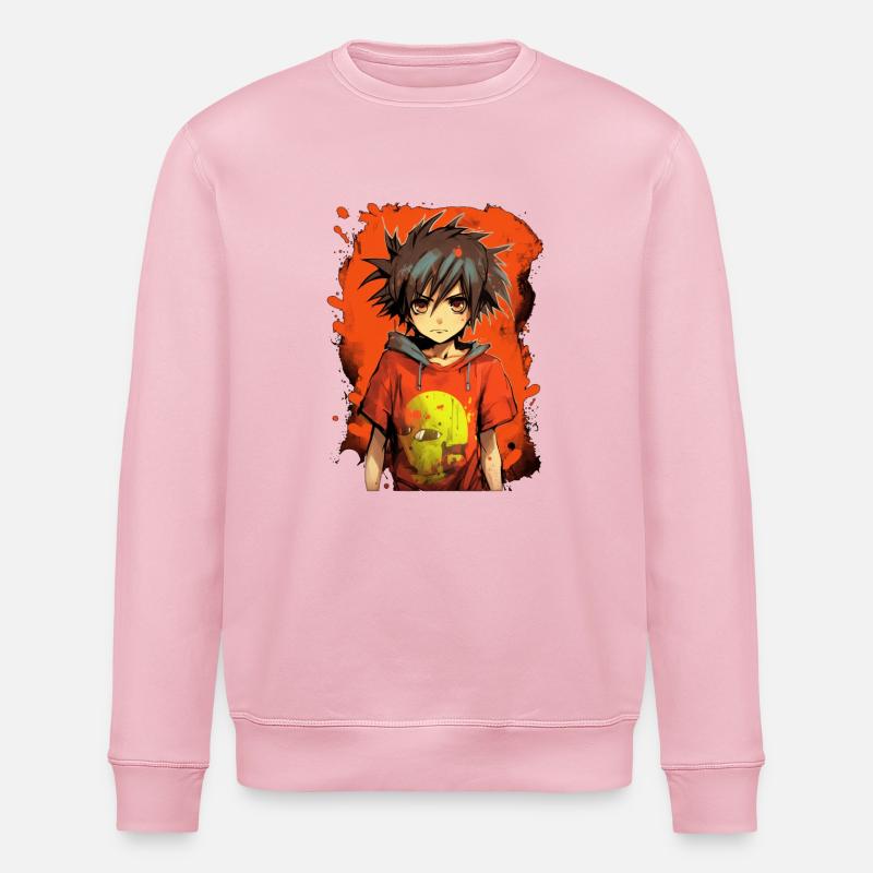 Garçon d’anime - Sweat bio ROLLER Stanley/Stella Unisexe - rose pâle