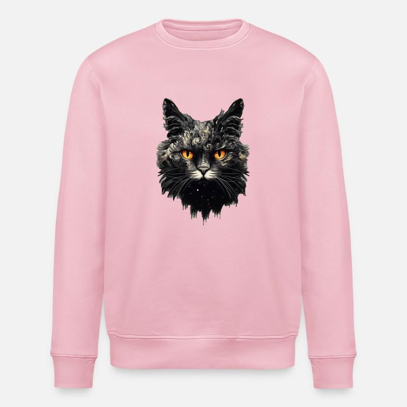Chat - Sweat bio ROLLER Stanley/Stella Unisexe - rose pâle