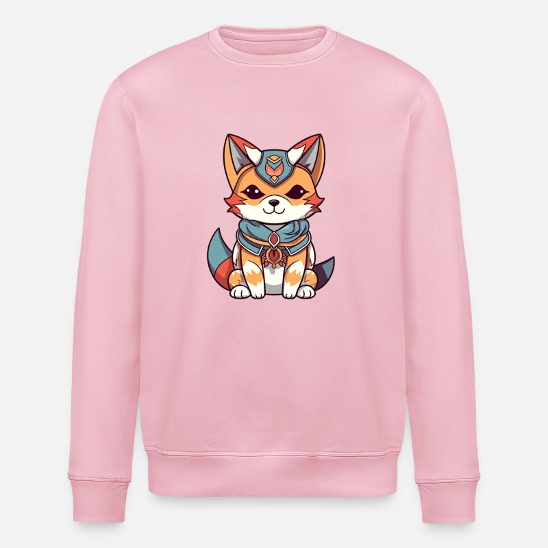 Fuchs - Kawaii Style - Stanley/Stella Unisex Bio-Sweatshirt ROLLER - Hellrosa