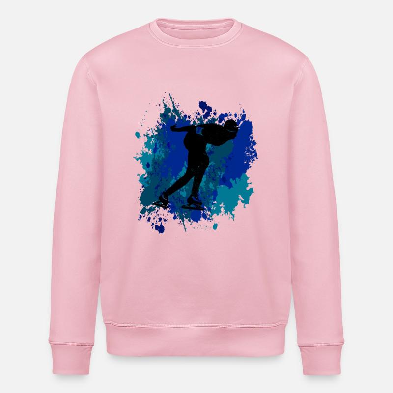 Conception de patineur de vitesse - Sweat bio ROLLER Stanley/Stella Unisexe - rose pâle