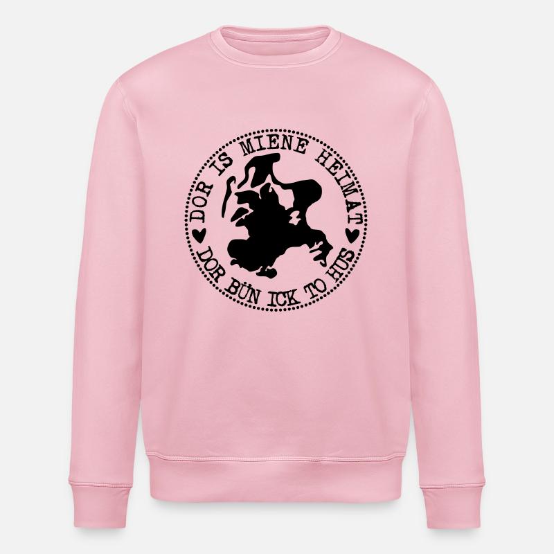 ruegen heimat - Stanley/Stella Unisex Bio-Sweatshirt ROLLER - Hellrosa