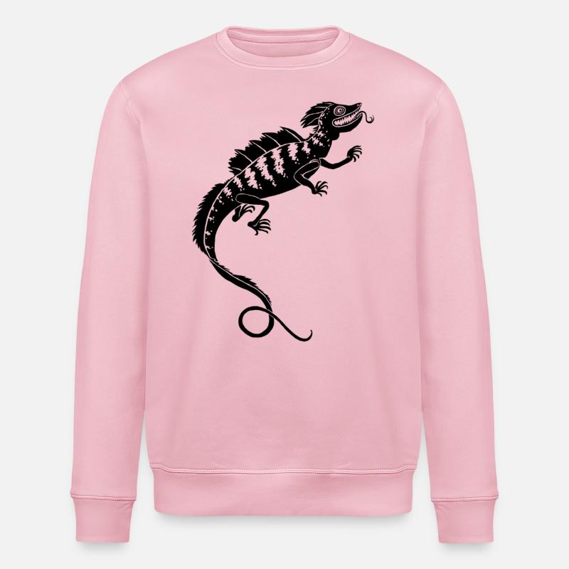 Echse - Stanley/Stella Unisex Bio-Sweatshirt ROLLER - Hellrosa