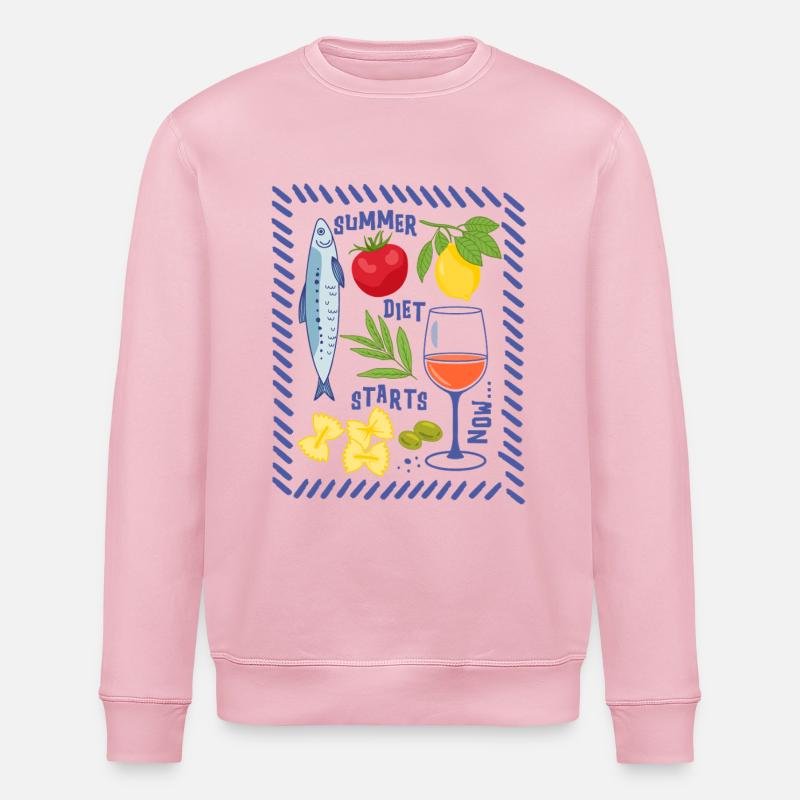 Sommerdiät - Stanley/Stella Unisex Bio-Sweatshirt ROLLER - Hellrosa