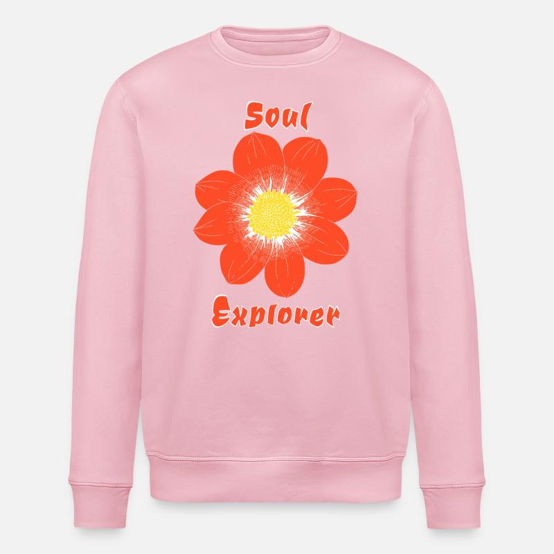 Explorateur d’âmes - Sweat bio ROLLER Stanley/Stella Unisexe - rose pâle