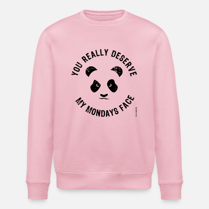 Mondays Face - Stanley/Stella Unisex Bio-Sweatshirt ROLLER - Hellrosa