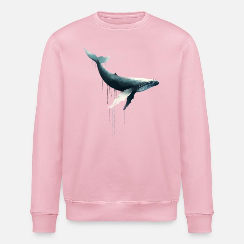 Buckelwal - Stanley/Stella Unisex Bio-Sweatshirt ROLLER - Hellrosa