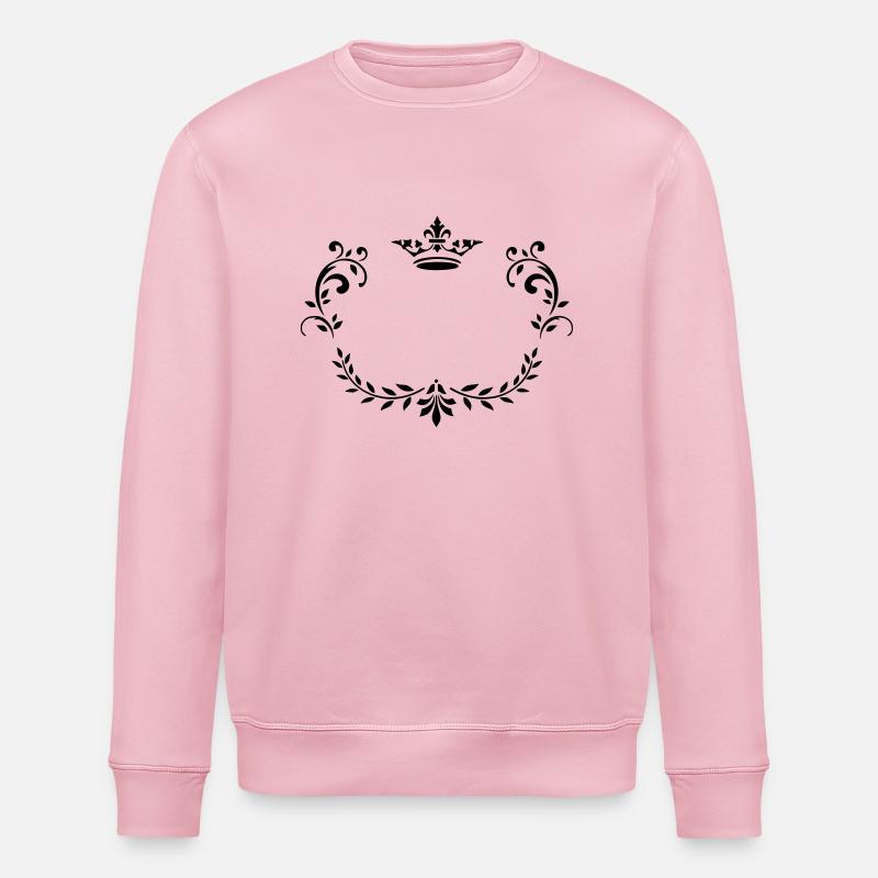 Couronne - Sweat bio ROLLER Stanley/Stella Unisexe - rose pâle