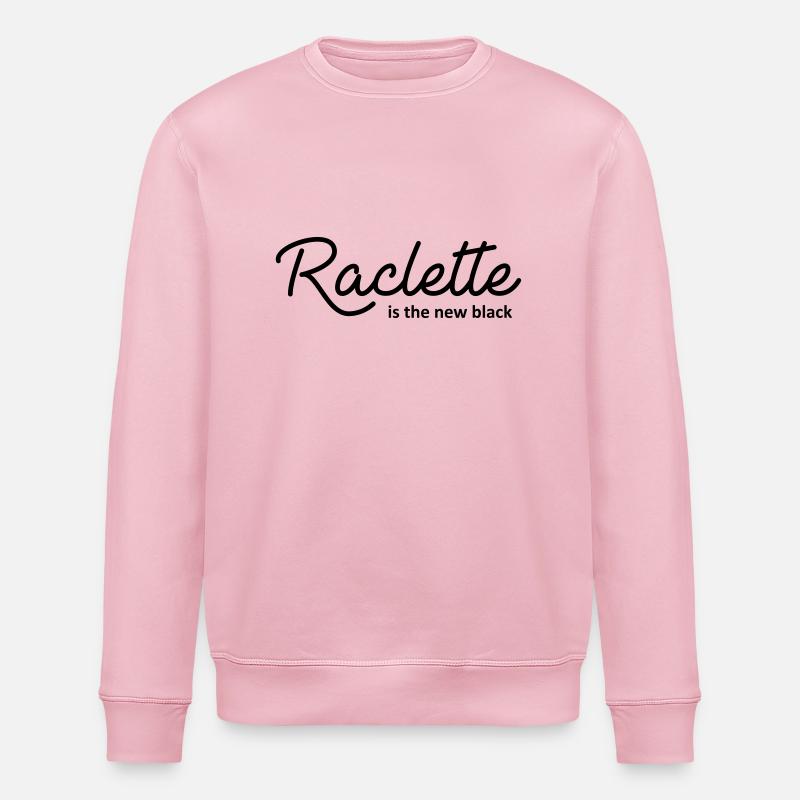 Raclette is the new black - Sweat bio ROLLER Stanley/Stella Unisexe - rose pâle