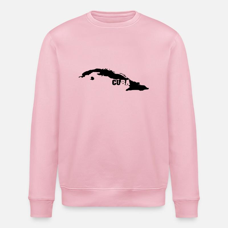 Cuba (ID:002004) - Stanley/Stella Unisex Bio-Sweatshirt ROLLER - Hellrosa