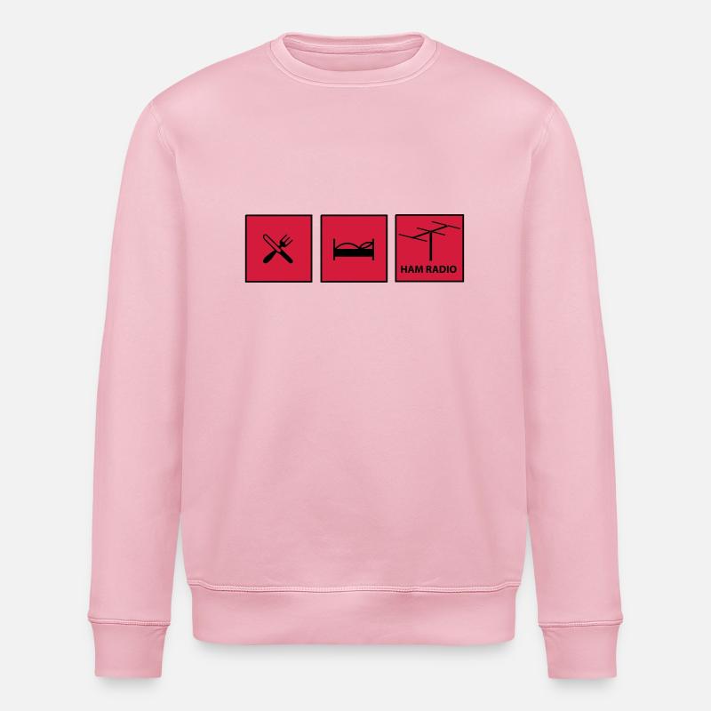 Amateurfunk - Stanley/Stella Unisex Bio-Sweatshirt ROLLER - Hellrosa