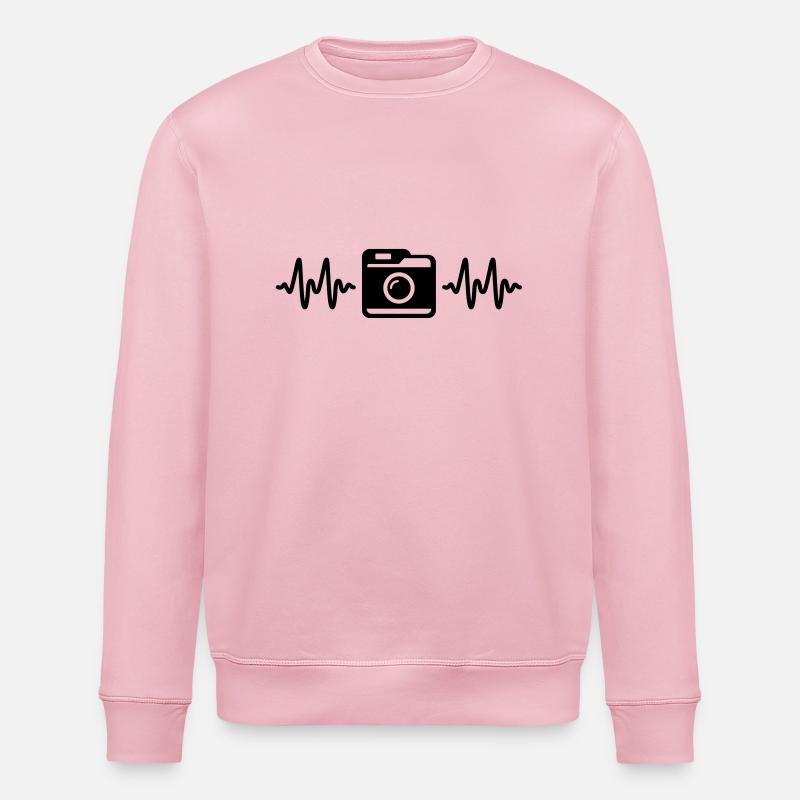 camera - Stanley/Stella ROLLER Unisex Organic Sweatshirt - cotton pink