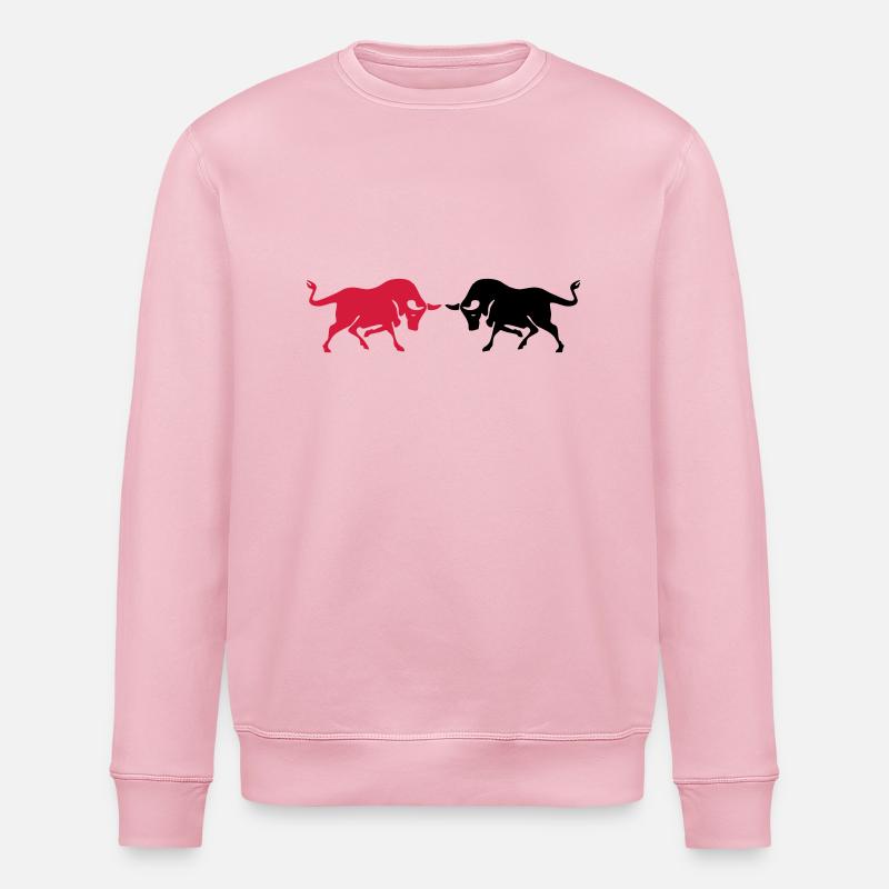 stiere - Stanley/Stella Unisex Bio-Sweatshirt ROLLER - Hellrosa