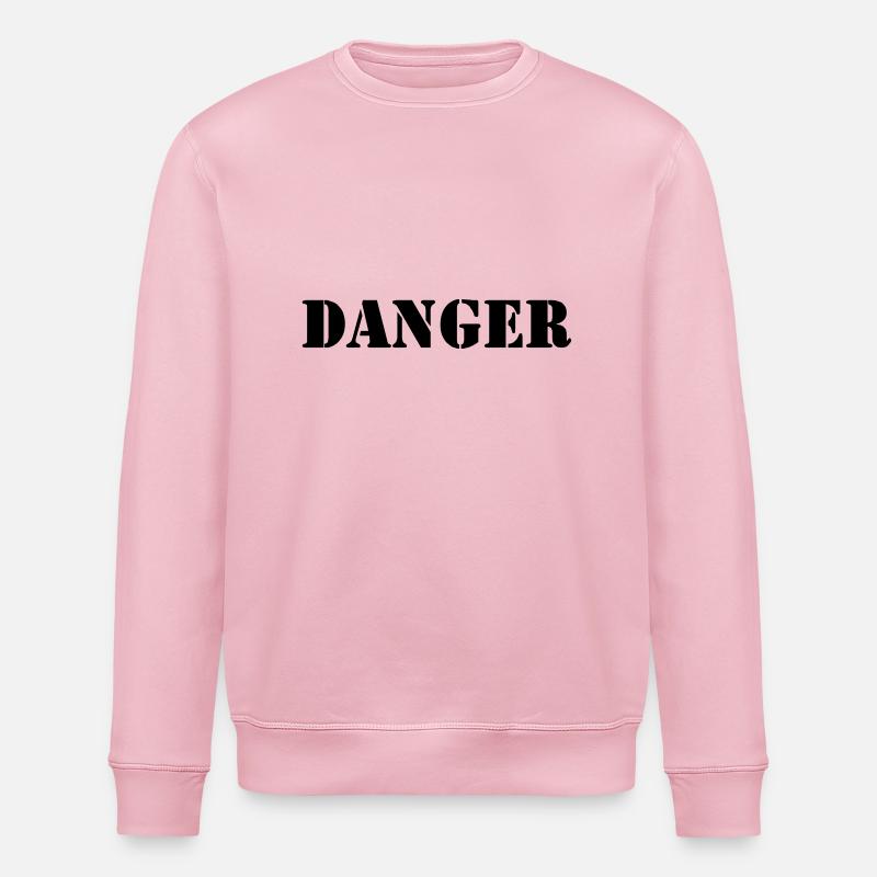 Danger danger t-shirt - Sweat bio ROLLER Stanley/Stella Unisexe - rose pâle