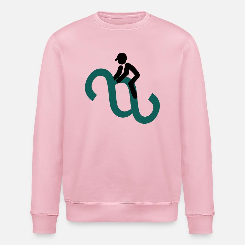Paragraphenreiter Couleur - Sweat bio ROLLER Stanley/Stella Unisexe - rose pâle