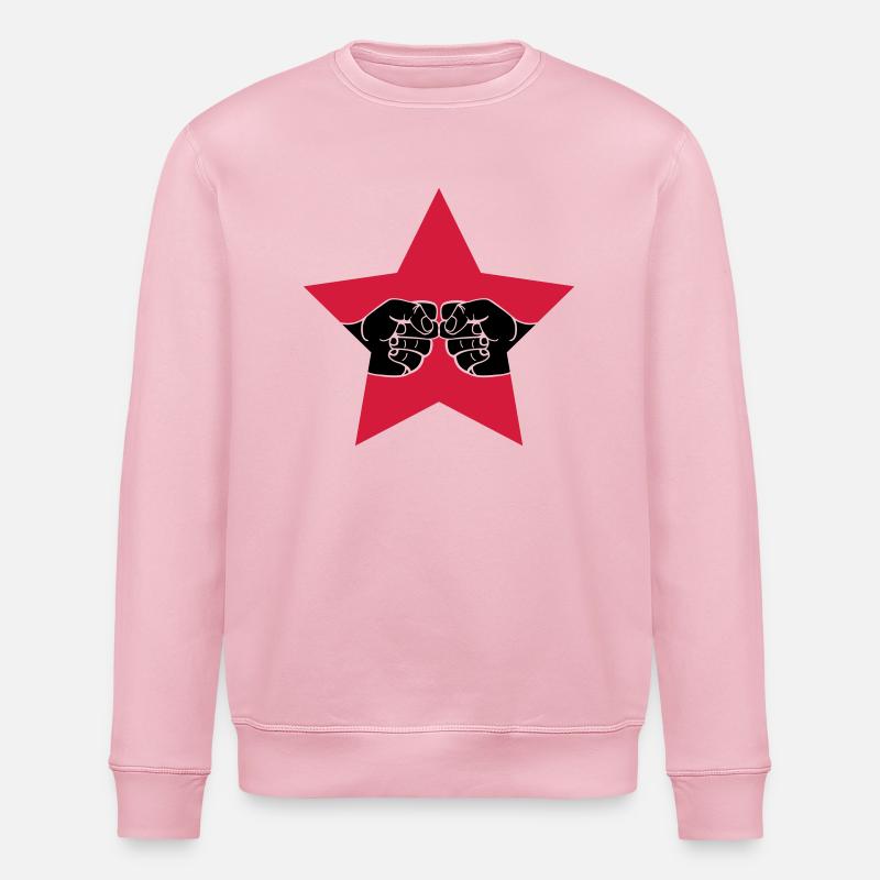 stern_faust_2 - Stanley/Stella Unisex Bio-Sweatshirt ROLLER - Hellrosa