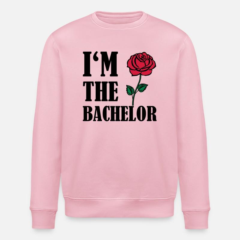 im_the_bachelor_2 - Stanley/Stella Unisex Bio-Sweatshirt ROLLER - Hellrosa