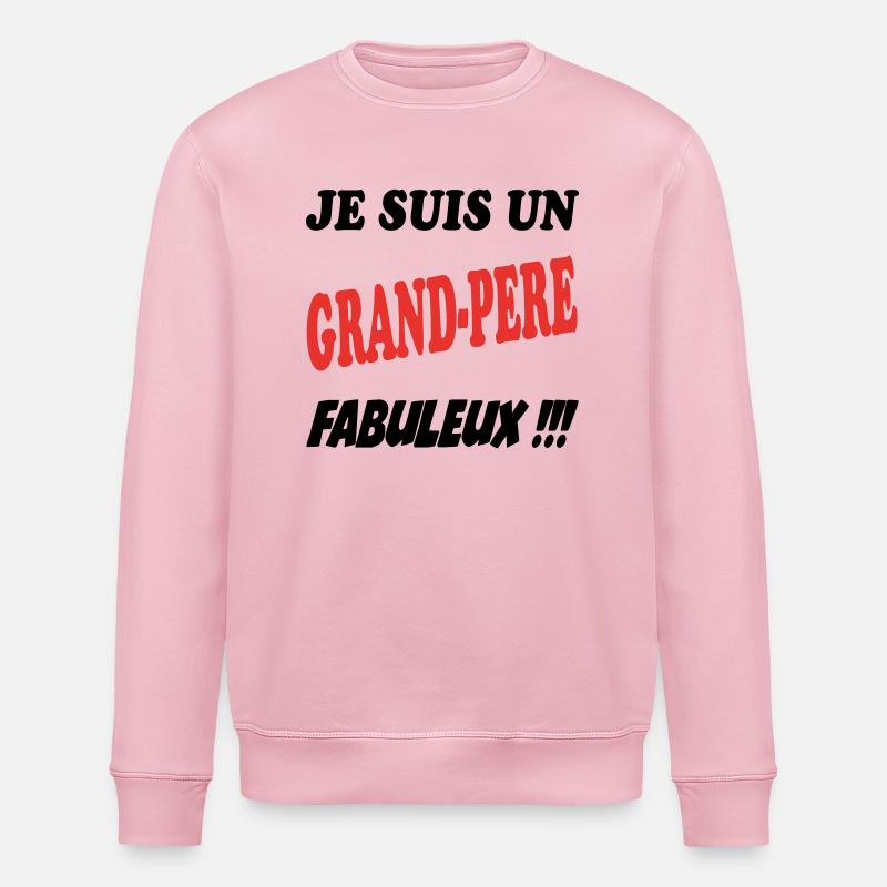 Ich bin ein fabelhafter Großvater!! - Stanley/Stella Unisex Bio-Sweatshirt ROLLER - Hellrosa