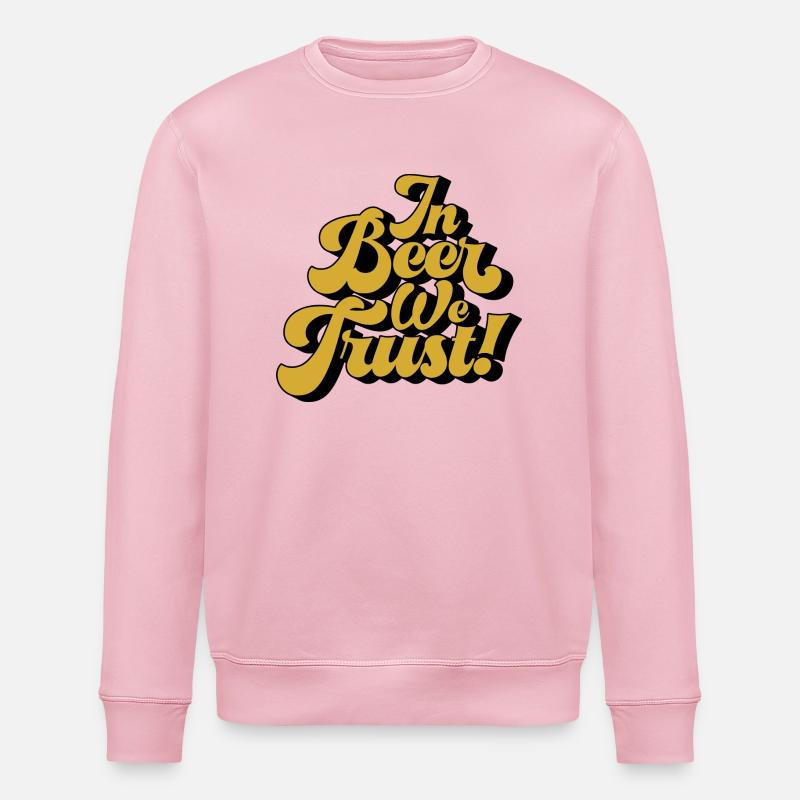 In Beer we Trust - Stanley/Stella Unisex Bio-Sweatshirt ROLLER - Hellrosa