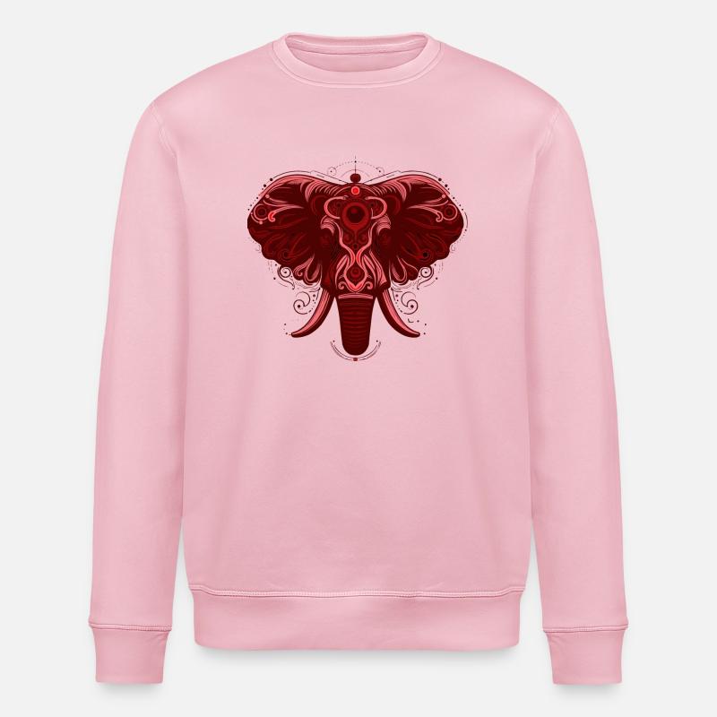 Elefant rot - Stanley/Stella Unisex Bio-Sweatshirt ROLLER - Hellrosa