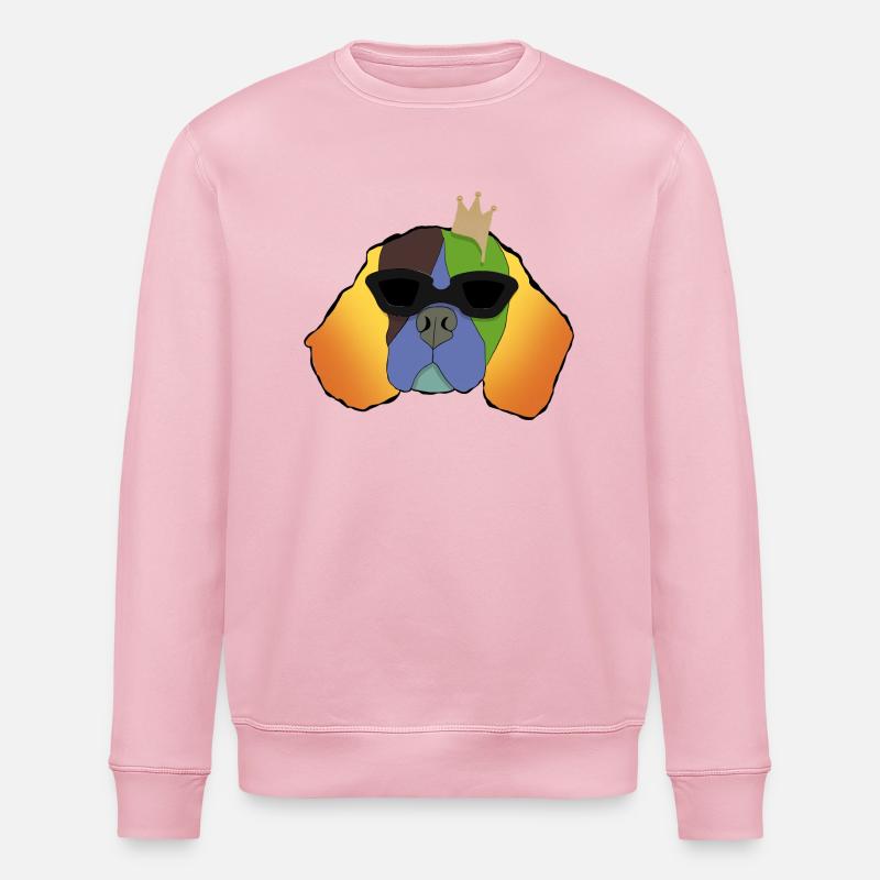 King Einstein - Stanley/Stella Unisex Bio-Sweatshirt ROLLER - Hellrosa