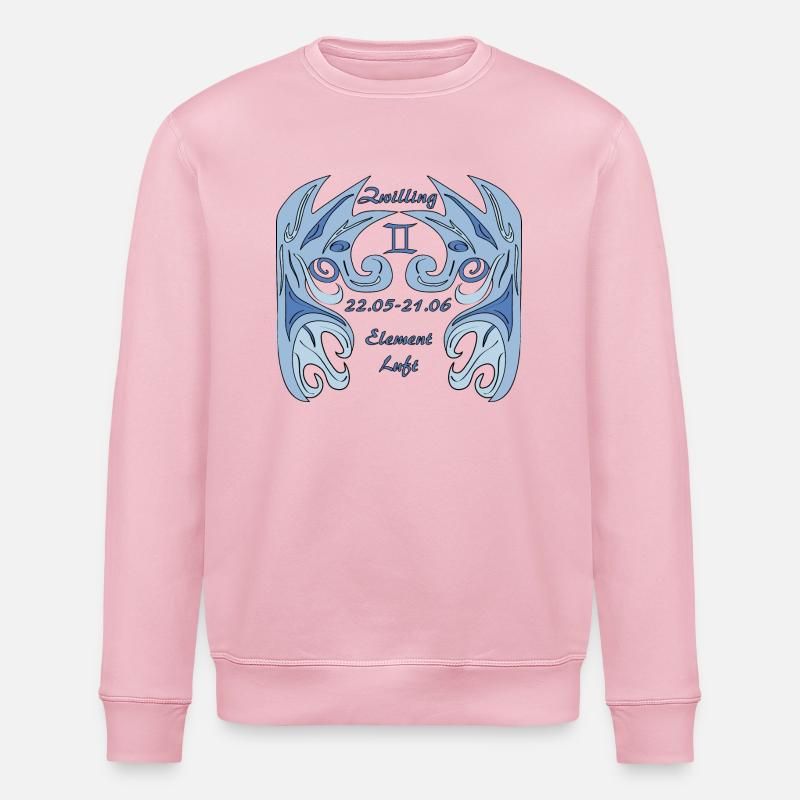 Sternzeichen Zwilling - Stanley/Stella Unisex Bio-Sweatshirt ROLLER - Hellrosa