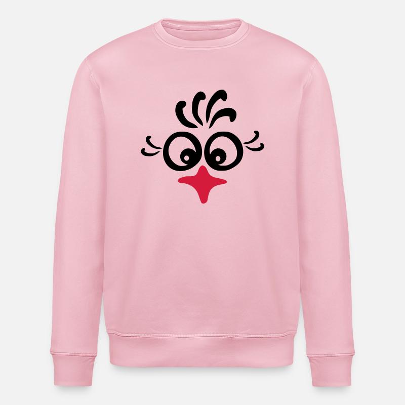 rooster_face - Sweat bio ROLLER Stanley/Stella Unisexe - rose pâle