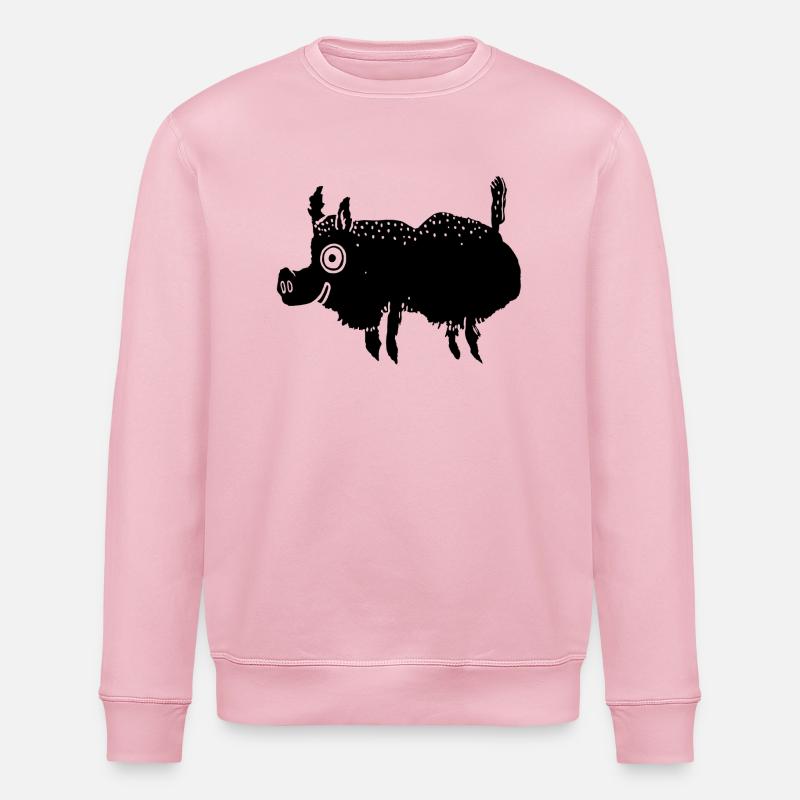 Wildschwein - Stanley/Stella Unisex Bio-Sweatshirt ROLLER - Hellrosa