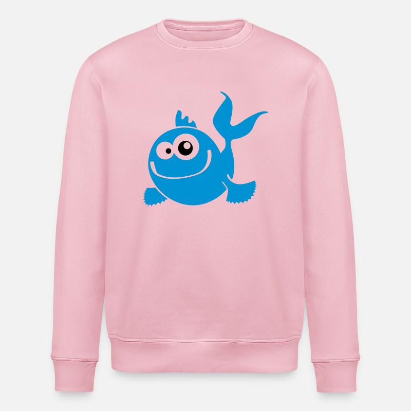 fish - Sweat bio ROLLER Stanley/Stella Unisexe - rose pâle