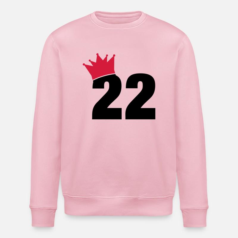 22_krone_f2 - Stanley/Stella Unisex Bio-Sweatshirt ROLLER - Hellrosa