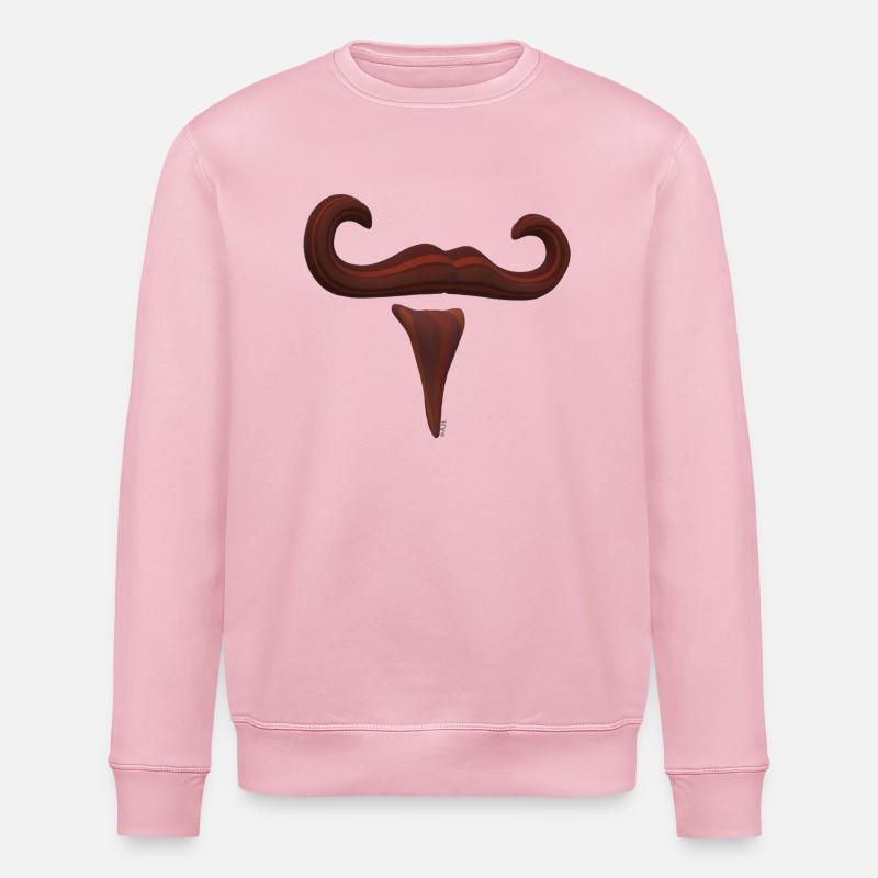 Schnurrbart - Stanley/Stella Unisex Bio-Sweatshirt ROLLER - Hellrosa