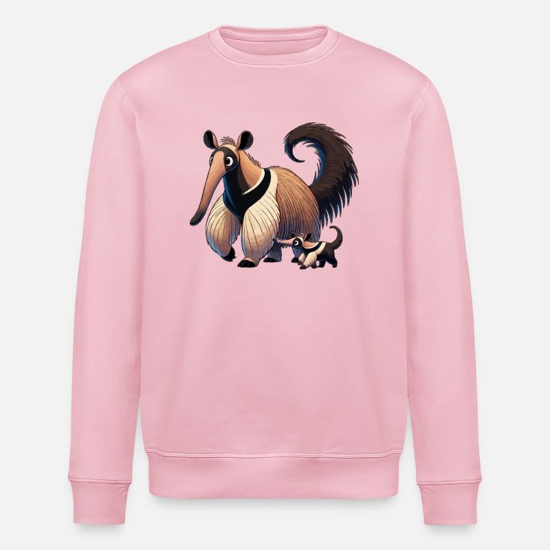 Fourmilieravec enfant - Sweat bio ROLLER Stanley/Stella Unisexe - rose pâle