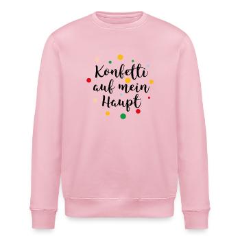 Konfetti auf mein Haupt - Stanley/Stella Unisex Bio-Sweatshirt ROLLER - Hellrosa - Vorne - Nik (191cm)