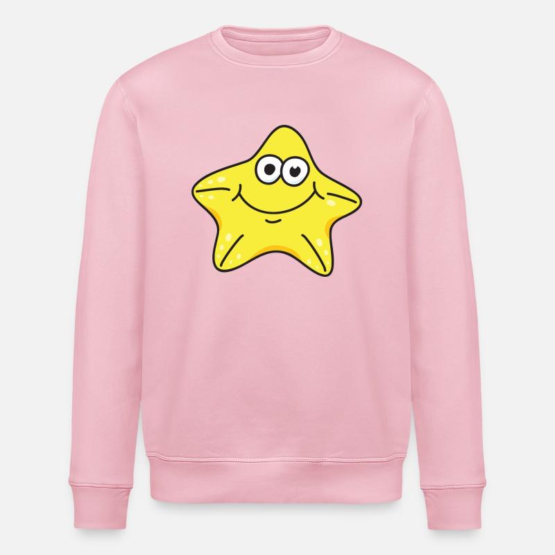 étoile de mer - Sweat bio ROLLER Stanley/Stella Unisexe - rose pâle