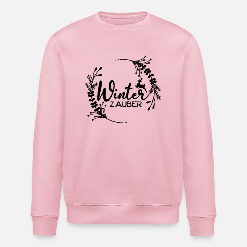 Winter Zauber - Stanley/Stella Unisex Bio-Sweatshirt ROLLER - Hellrosa