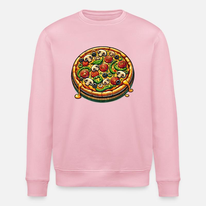 Pizza - Stanley/Stella Unisex Bio-Sweatshirt ROLLER - Hellrosa