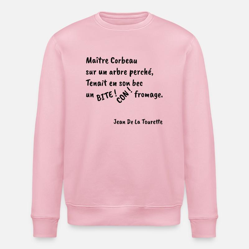 Jean De La Tourette - Sweat bio ROLLER Stanley/Stella Unisexe - rose pâle