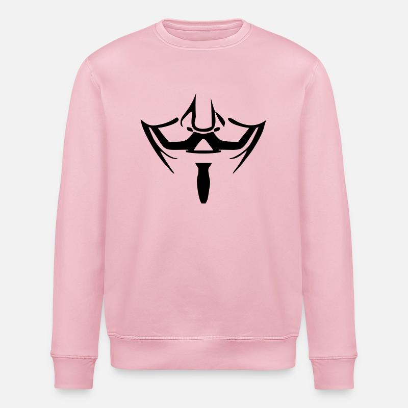 Masque anonyme - Sweat bio ROLLER Stanley/Stella Unisexe - rose pâle