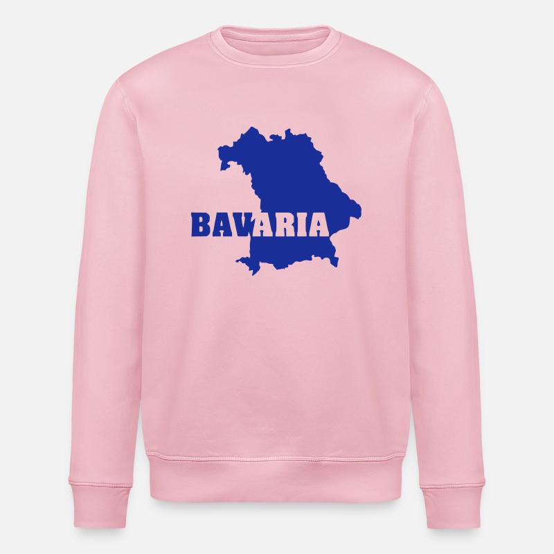 Bavaria (ID: 002007) - Stanley/Stella Unisex Bio-Sweatshirt ROLLER - Hellrosa