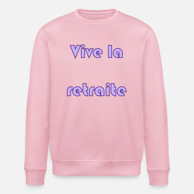 RETRAITE. RETRAITE. RETRAITEE. RETRAITE - Sweat bio ROLLER Stanley/Stella Unisexe - rose pâle