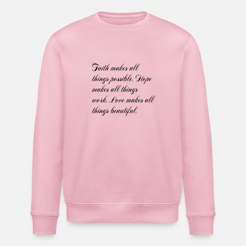 love quotes de - Stanley/Stella Unisex Bio-Sweatshirt ROLLER - Hellrosa