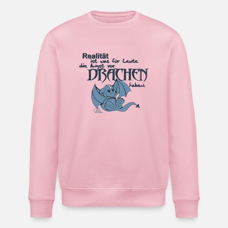 Reality is ... - Stanley/Stella ROLLER Unisex Organic Sweatshirt - cotton pink