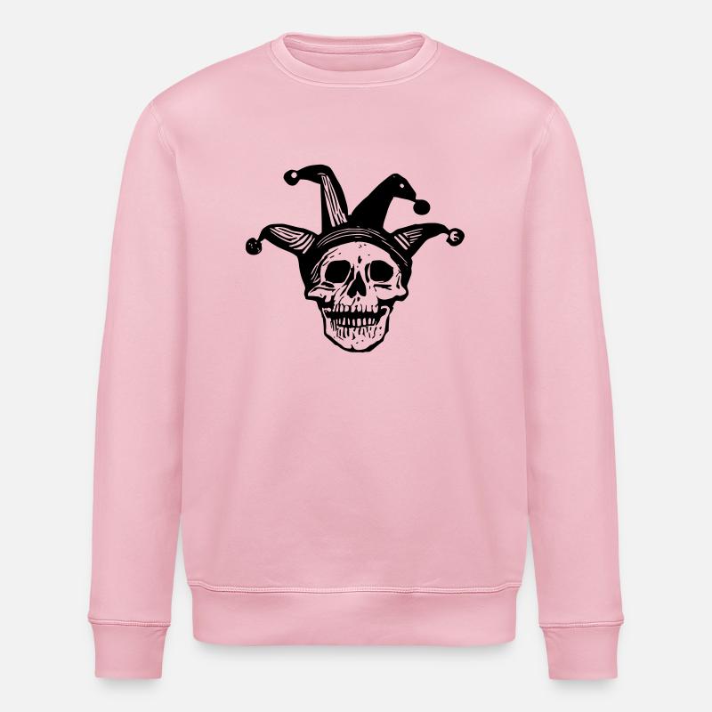 crâne de bouffon - Sweat bio ROLLER Stanley/Stella Unisexe - rose pâle