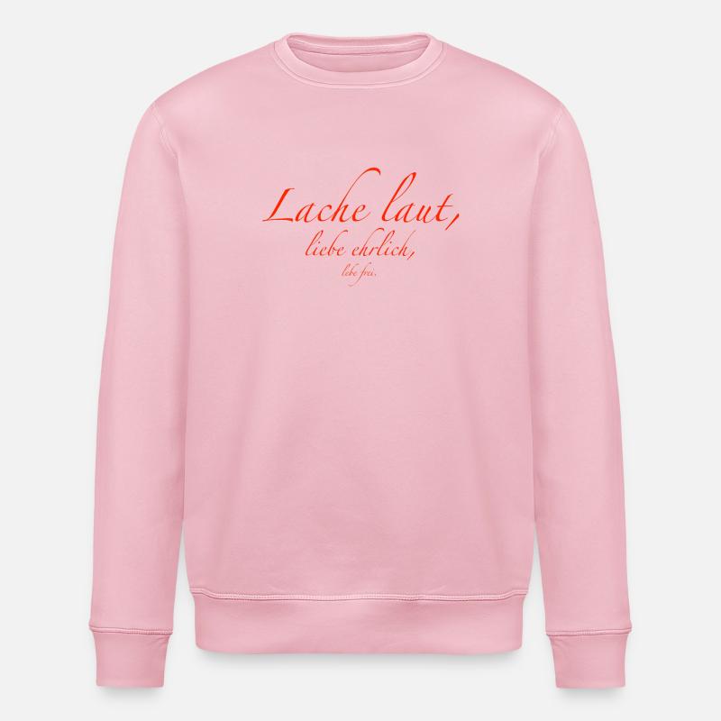 lache laut - Stanley/Stella Unisex Bio-Sweatshirt ROLLER - Hellrosa