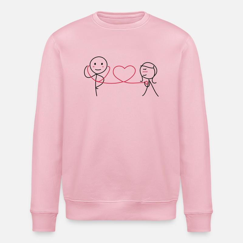 Ensemble pour toujours (AMOUR) - Sweat bio ROLLER Stanley/Stella Unisexe - rose pâle