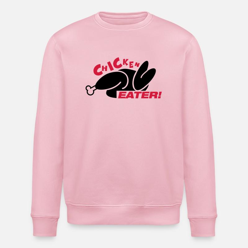 chicken_eater_gi2 - Stanley/Stella Unisex Bio-Sweatshirt ROLLER - Hellrosa