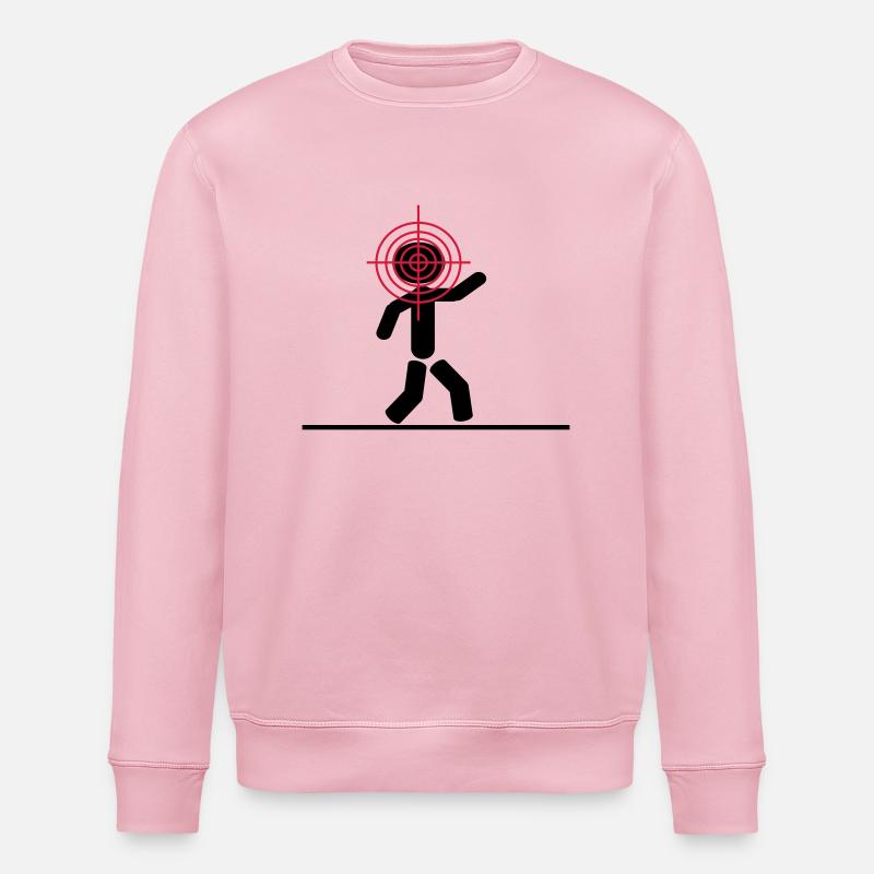 headshot target - Stanley/Stella Unisex Bio-Sweatshirt ROLLER - Hellrosa